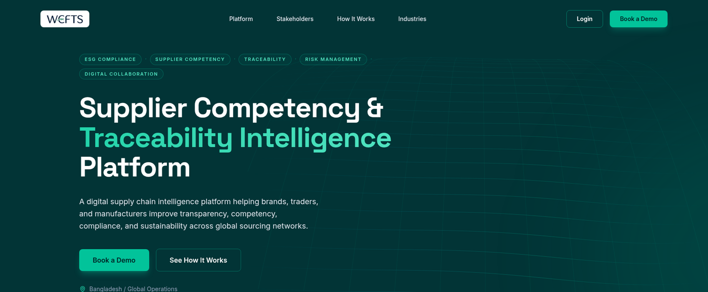 WEFTS - Supply Chain Intelligence Platform